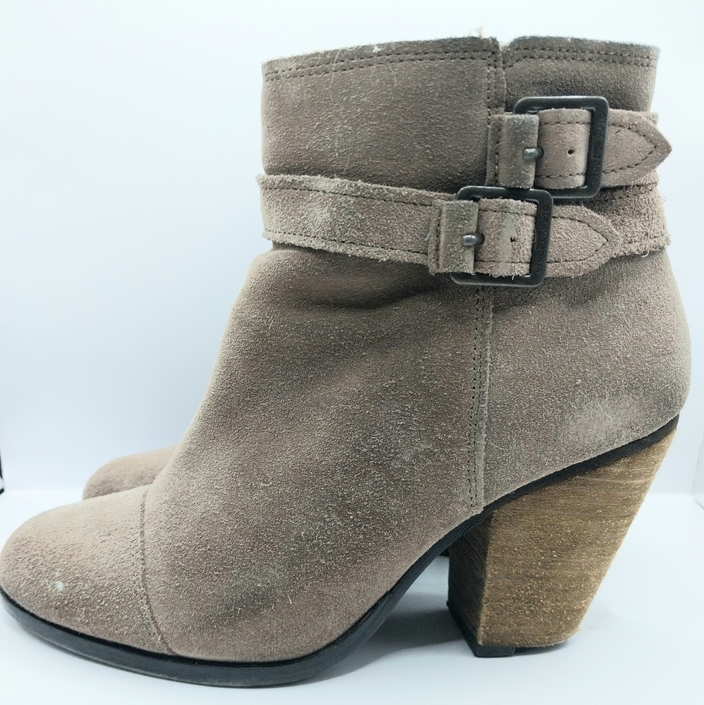 Vince Camuto Hasia Tan Suede Bootie 8.5